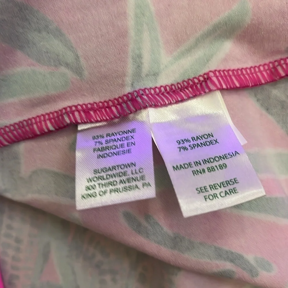Lilly Pulitzer UPS 50+ mini Sophie dress in Mandevilla pink extra lucky L&XL NWT